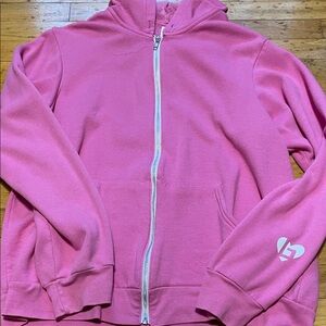 Women's Pink Zip-Up Hoodie